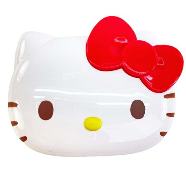 小禮堂 Hello Kitty 大臉造型塑膠肥皂盒 (銅板小物)