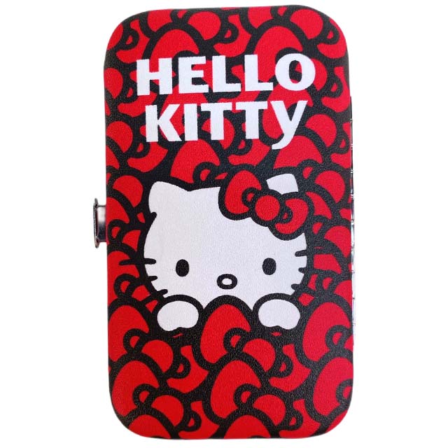 小禮堂 Hello Kitty 盒裝七件式指甲修容組 (紅蝴蝶結款)