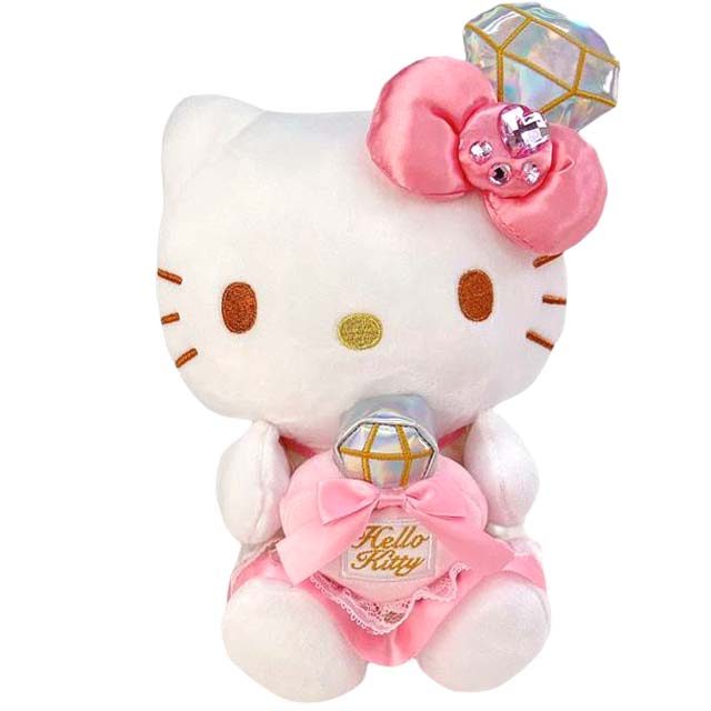 小禮堂 Hello Kitty 絨毛玩偶娃娃 (鑽石香水系列)