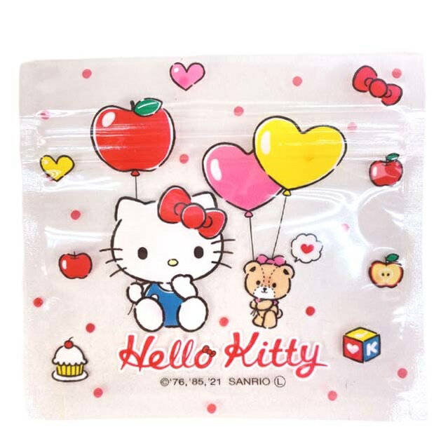 小禮堂 Hello Kitty 透明夾鏈袋6入組 (銅板小物)