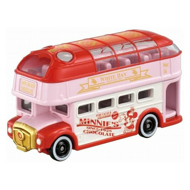 小禮堂 TOMICA 多美小汽車 米妮 雙層巴士 (情人節款)