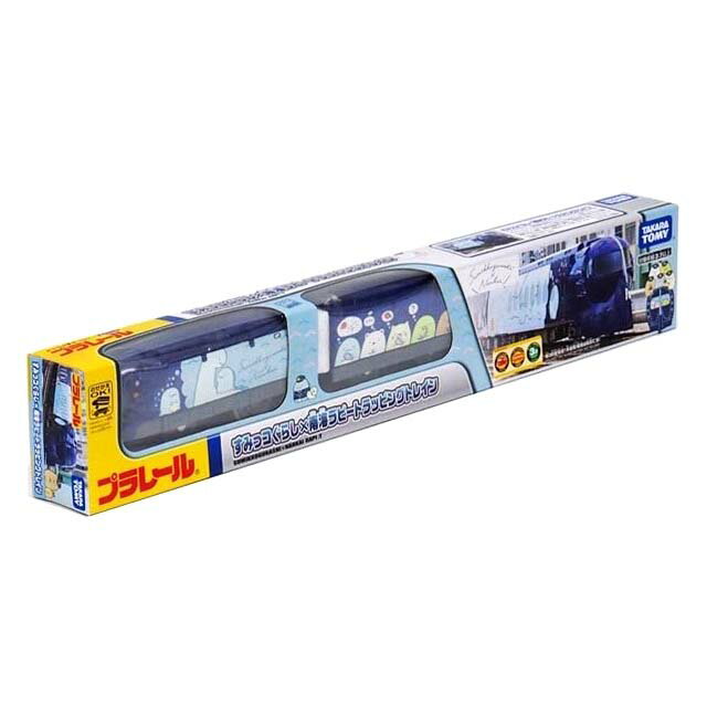 小禮堂 TOMICA多美小汽車 角落生物 x 南海電氣火車 (藍車長款)