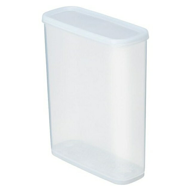 小禮堂 Inomata 透明塑膠密封罐附乾燥包 6L (白蓋款)