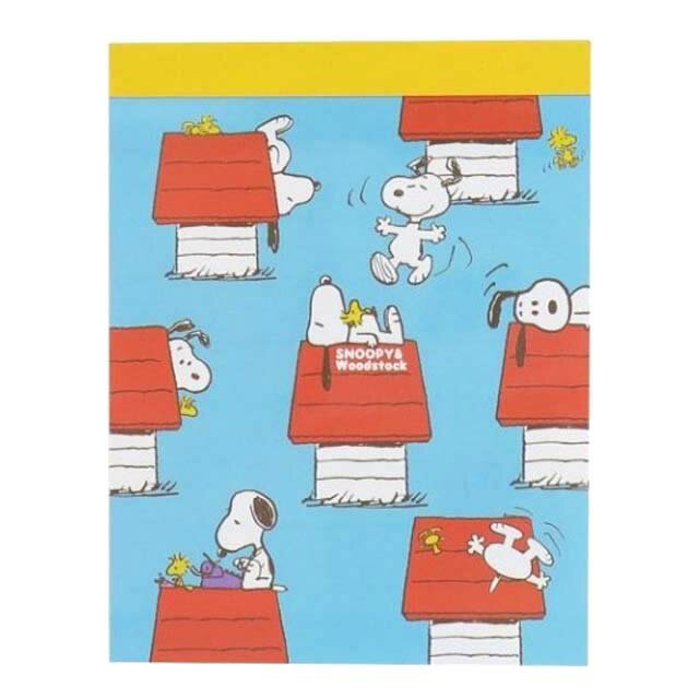 小禮堂 Snoopy 迷你便條本 (紅藍屋頂款)