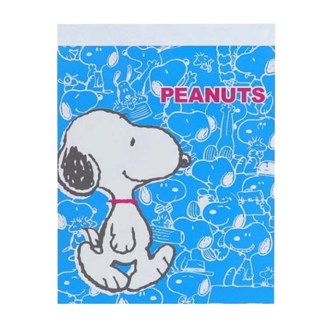 小禮堂 Snoopy 迷你便條本 (藍白滿版款)