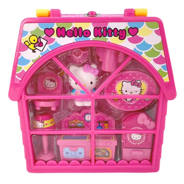 小禮堂 Hello Kitty 手提屋型扮家家酒玩具組 (粉屋子款)