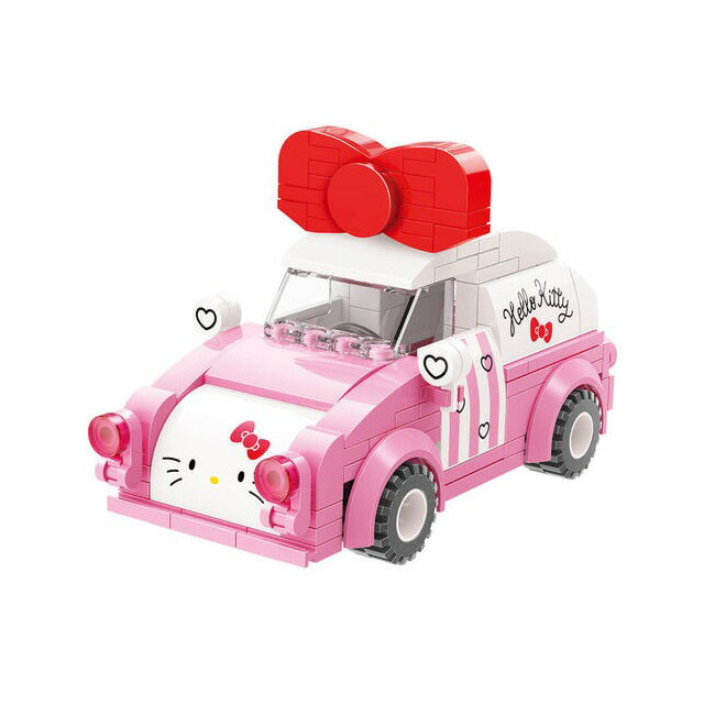 小禮堂 Keeppley Hello Kitty 積木樂高公仔 (汽車款)
