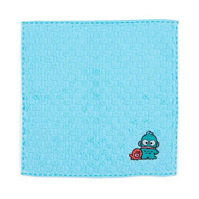 小禮堂 人魚漢頓 刺繡純棉手帕 20x20cm (藍款)