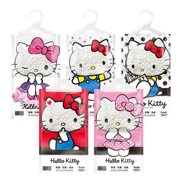 小禮堂 Hello Kitty 小蒼蘭香氛除溼袋 5款隨機 (少女日用品特輯)