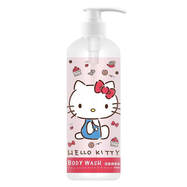 小禮堂 Hello Kitty 沐浴乳 500ml 蘋果梨香 (少女日用品特輯)