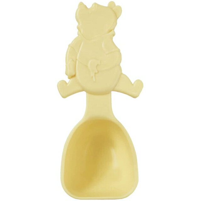 小禮堂 迪士尼 小熊維尼 造型塑膠計量湯匙 (黃款)