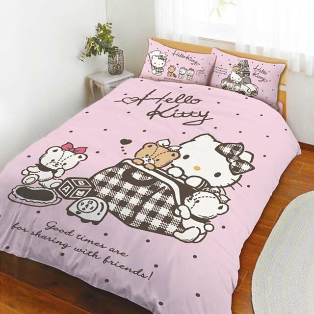 小禮堂 Hello Kitty 雙人四季被 5x6尺 (一起去旅行)