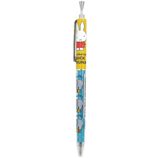 小禮堂 米菲兔 自動原子筆 0.7mm 黑 (藍黃站姿款)