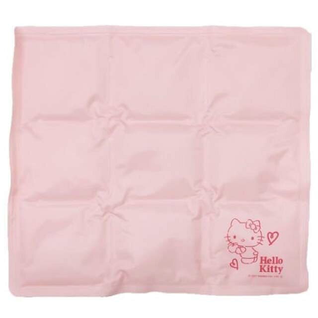 小禮堂 Hello Kitty 凝膠方形涼感坐墊 (粉款)