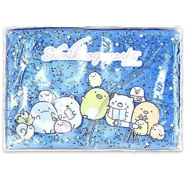 小禮堂 角落生物 果凍凝膠方形冰枕 (藍觀星款)