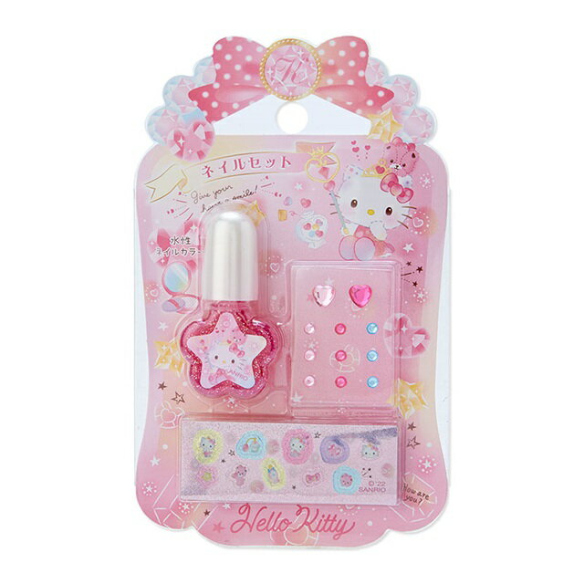 小禮堂 Hello Kitty 兒童美甲玩具組 (桃款)