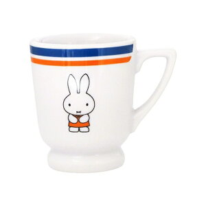 小禮堂 米菲兔 陶瓷咖啡杯 250ml 藍橘 (喫茶系列)