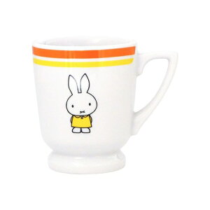 小禮堂 米菲兔 陶瓷咖啡杯 250ml 黃橘 (喫茶系列)