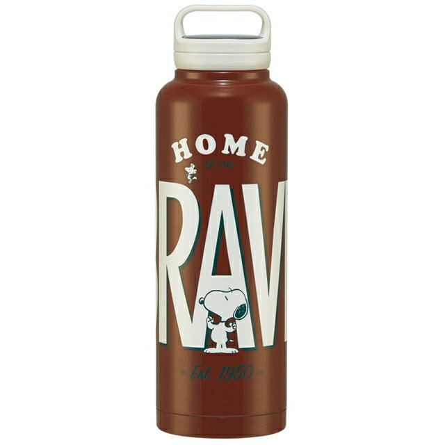 小禮堂 Snoopy 不鏽鋼手提水壺 1500ml (棕文字款)
