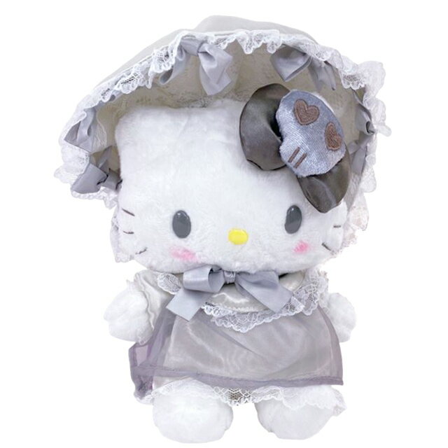 小禮堂 Hello Kitty 絨毛玩偶娃娃 10吋 (銀 萬聖節)