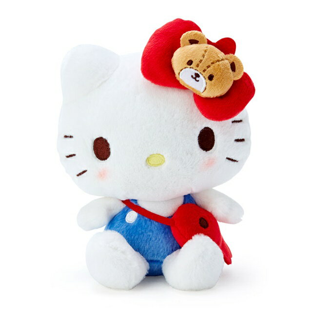 小禮堂 Hello Kitty 絨毛玩偶娃娃 (好友蝴蝶結)