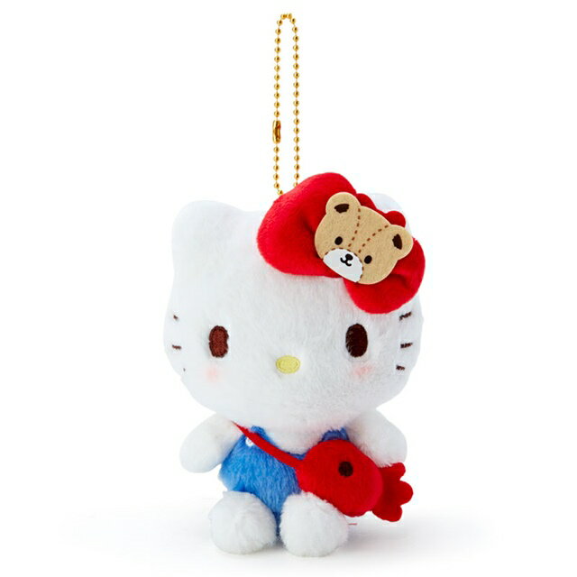 小禮堂 Hello Kitty 絨毛玩偶吊飾 (好友蝴蝶結)