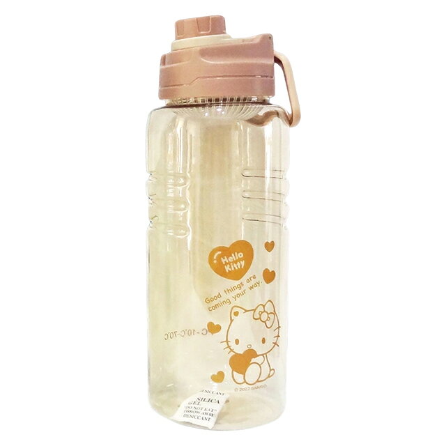 小禮堂 Hello Kitty 運動冷水直飲濾網水壺 2600ml (粉款)