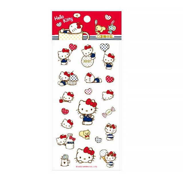 小禮堂 Hello Kitty 口罩轉印貼組 (紅點點)