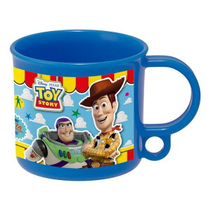 小禮堂 迪士尼 玩具總動員 兒童單耳塑膠杯 200ml Ag+ (藍集合)