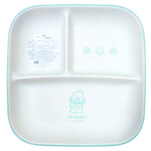 小禮堂 人魚漢頓 耐熱樹脂三格餐盤 (綠白)