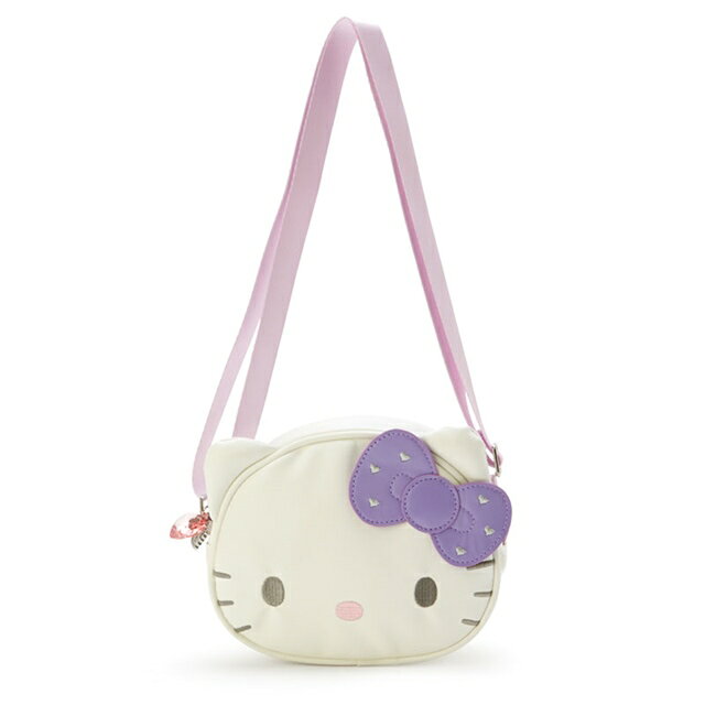 小禮堂 Hello Kitty 皮質造型斜背包 (大臉)