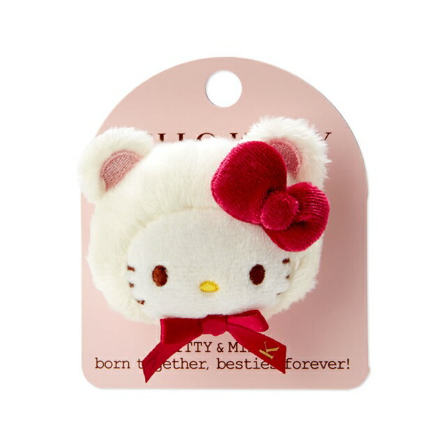 小禮堂 Hello Kitty 絨毛玩偶造型髮夾 (48週年生日系列)