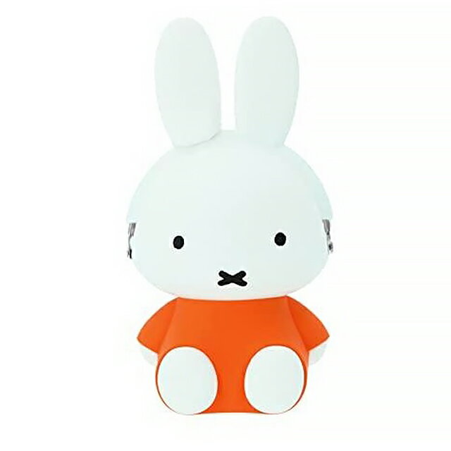 小禮堂 米菲兔 人形矽膠扣式零錢包 p+g design (橘裙)