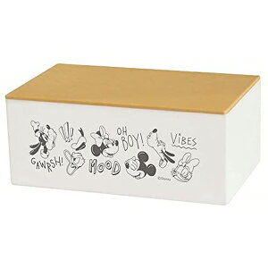 小禮堂 迪士尼 方形口罩收納盒 (白大頭款)