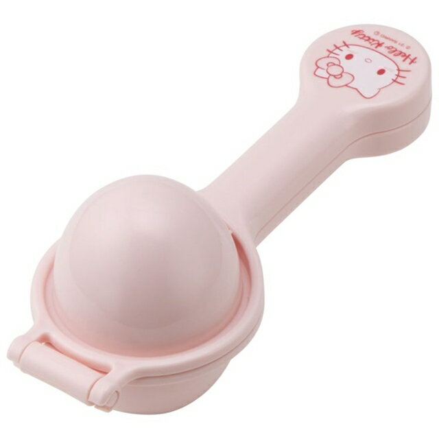 小禮堂 Hello Kitty 塑膠球形飯糰壓模器 (粉大頭款)