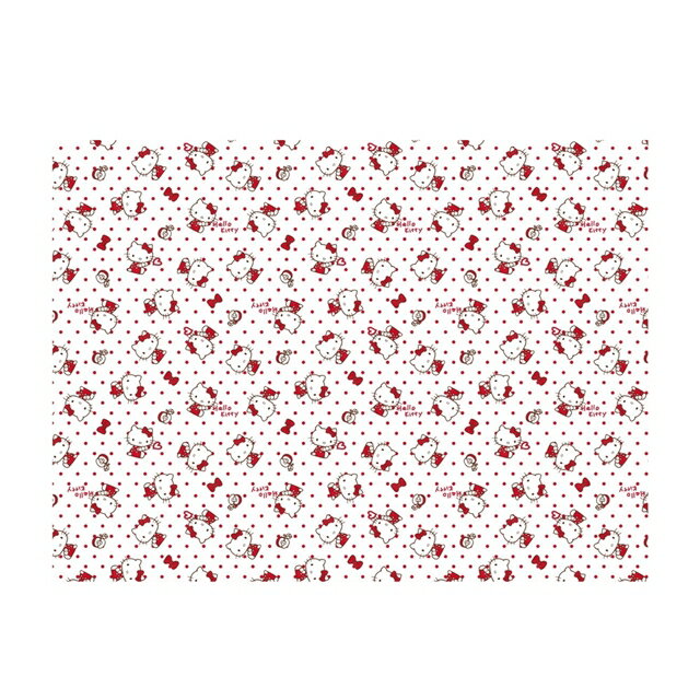 小禮堂 Hello Kitty 加厚款防水防油桌布 132x178cm (紅點點款)