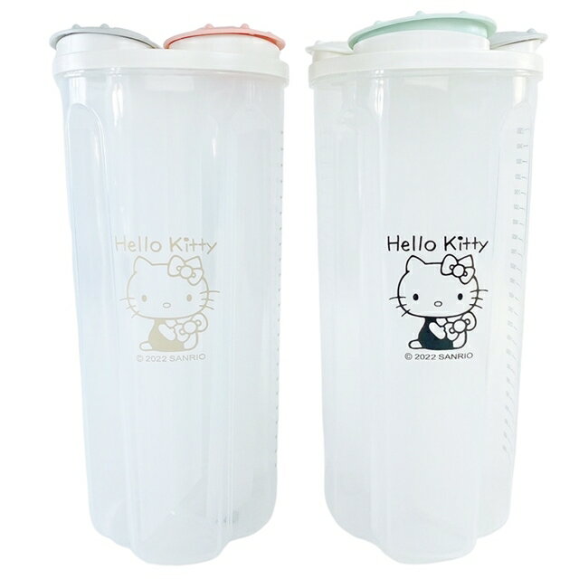 小禮堂 Hello Kitty 大容量四格密封罐 3000ml (2款隨機)