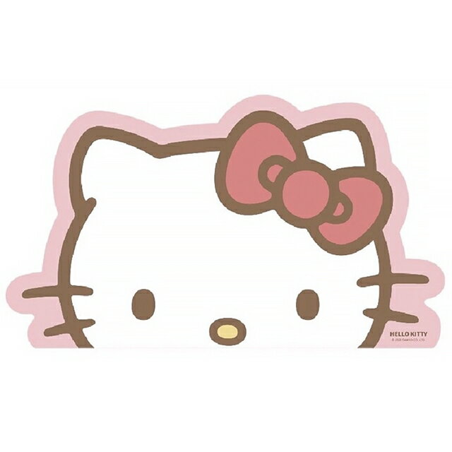 小禮堂 Hello Kitty 造型多功能滑鼠墊 34.7x60cm (大臉款)