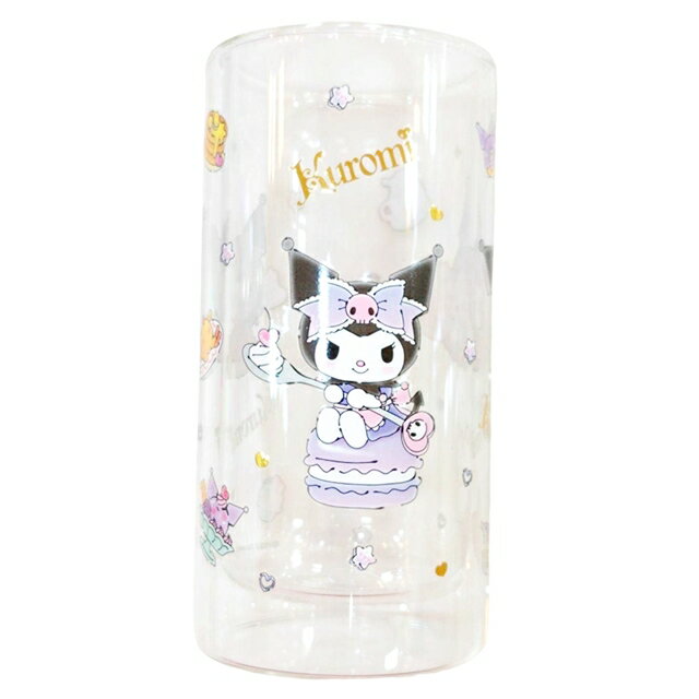 小禮堂 酷洛米 無把雙層玻璃杯 250ml (女僕咖啡)