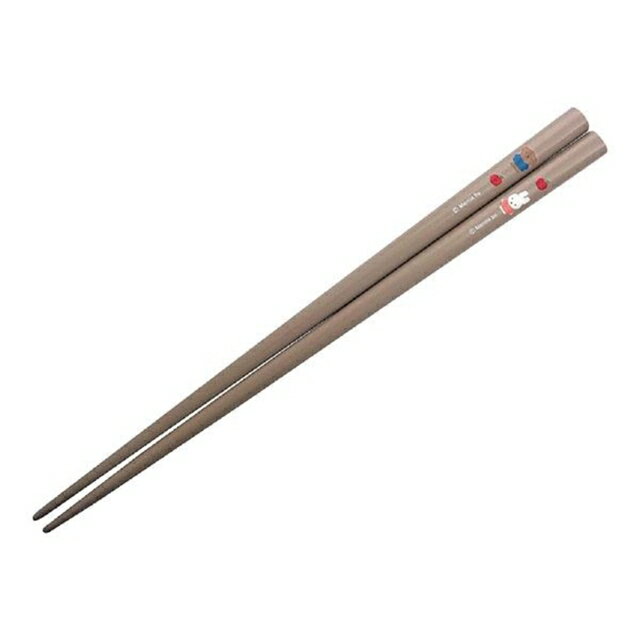 小禮堂 米菲兔 天然木筷子 21cm (米好友蘋果款)