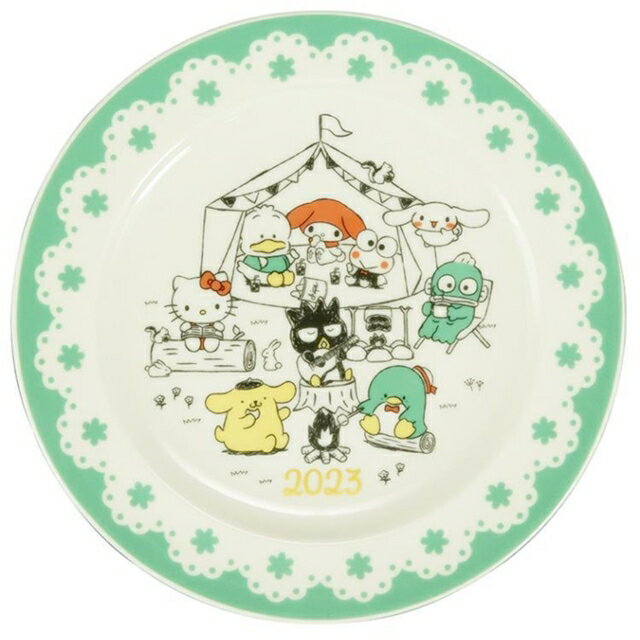 小禮堂 Sanrio大集合 陶瓷圓盤 (2023紀念款)