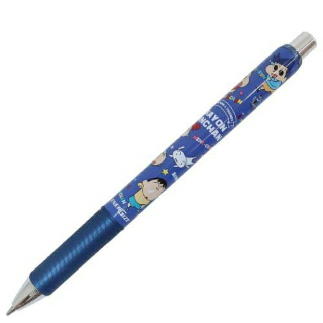 小禮堂 蠟筆小新 筆夾式自動鉛筆 0.5mm (深藍好友款)