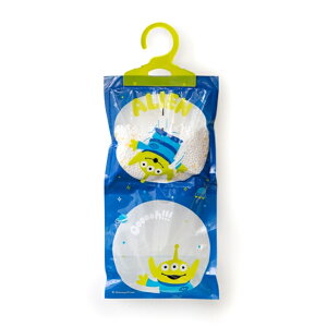 小禮堂 迪士尼 玩具總動員 三眼怪 懸掛式香氛除濕袋 (綠招手款)