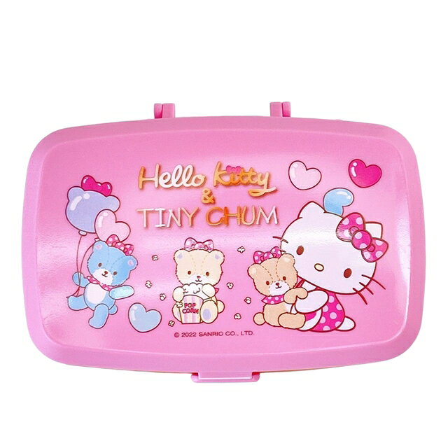小禮堂 Hello Kitty 防潮六格藥盒 (粉小熊款)
