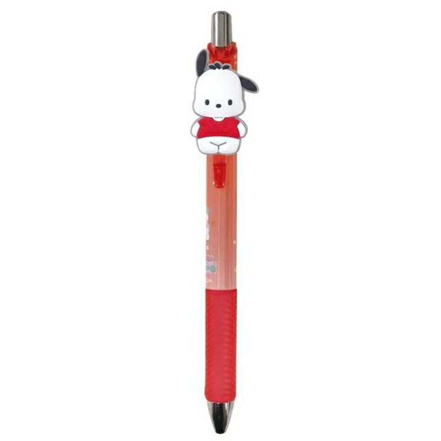小禮堂 帕恰狗 造型筆夾中性原子筆 紅 0.5mm (站姿款)