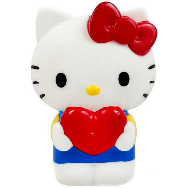 小禮堂 Hello Kitty 矽膠玩偶噴水玩具 (抱愛心款)