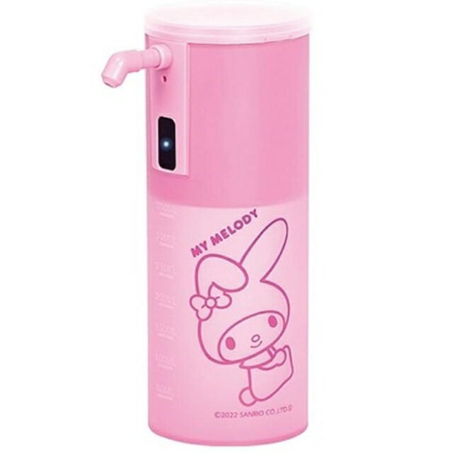 小禮堂 美樂蒂 自動泡泡給皂機 350ml (粉款)