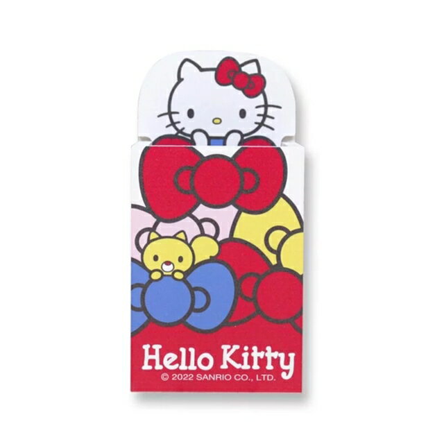 小禮堂 Hello Kitty 木質造型置物筒 (紅蝴蝶結款)