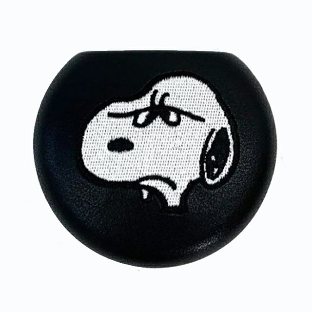 小禮堂 Snoopy 皮質硬殼飾品盒 (黑皺眉款)