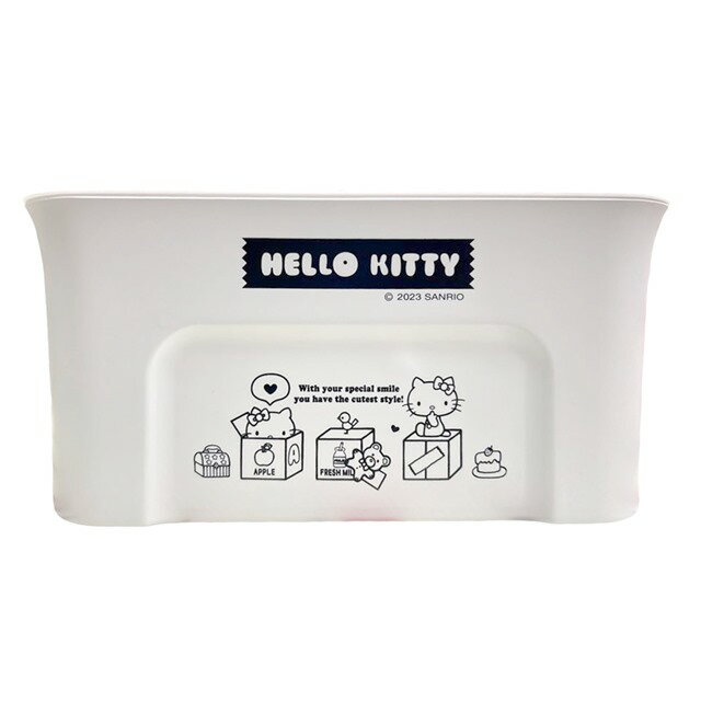 小禮堂 Hello Kitty 塑膠電線收納盒 (白箱子款)